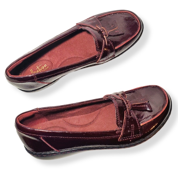 clarks ashland bubble burgundy patent